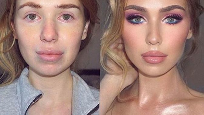 Will you continue date a girl who looks totally different without makeup (seen for first time without)?