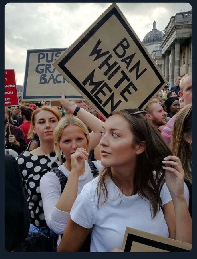 Why do feminists hate white men so much?