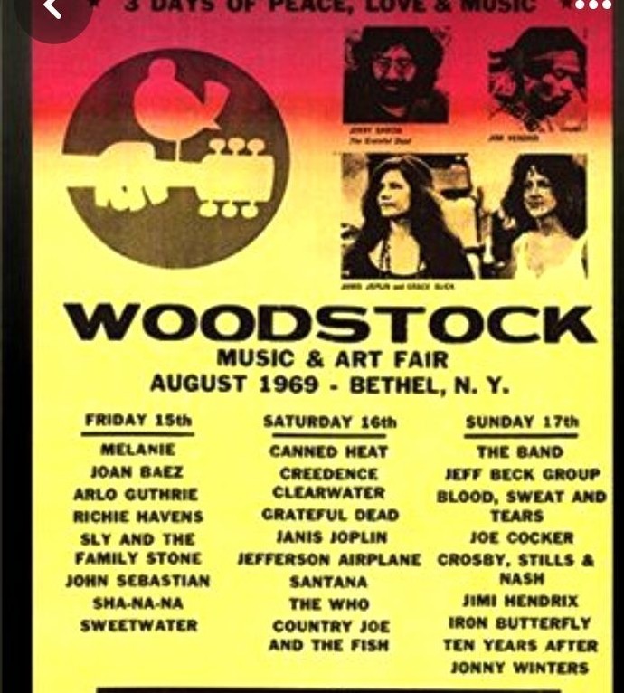 What are your thoughts about the original Woodstock festival?