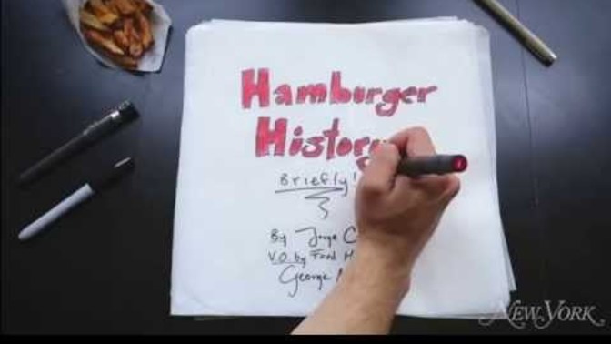 I dare you not to get hungry while you watch this. Do you know the history of the hamburger?