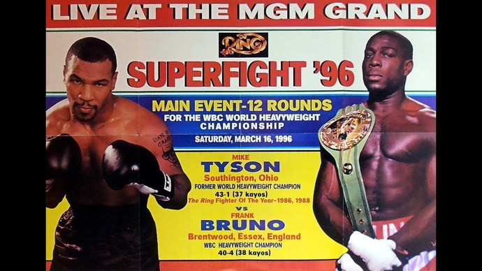 What were your thoughts when you saw young Mike Tyson won his first championship at age 20 in 1986 and won the belt a second time in 1996?