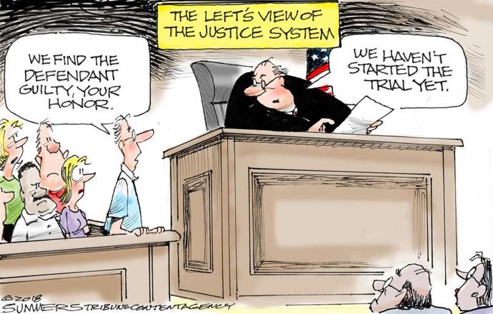 Where are the leftists who used to complain about how the US Justice system is corrupt, and why are they not giving their usual spiel, for Trump?