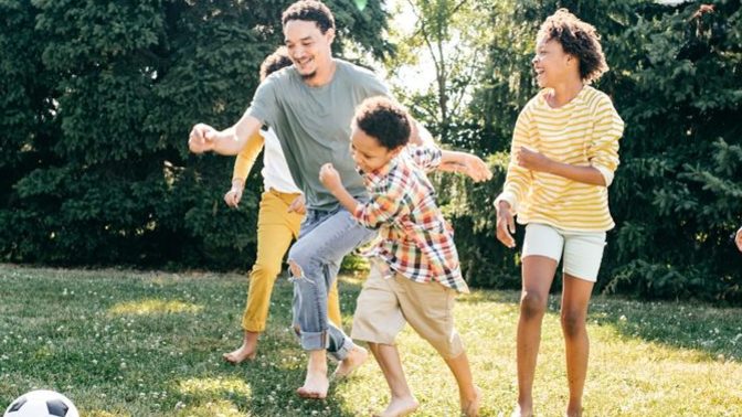 Are you happy being a family man, a father?