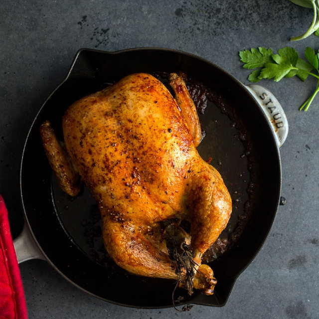 What is your secret to cooking a perfect chicken?