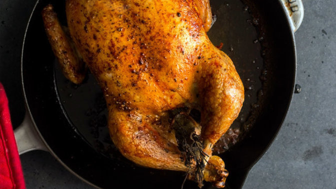 What is your secret to cooking a perfect chicken?