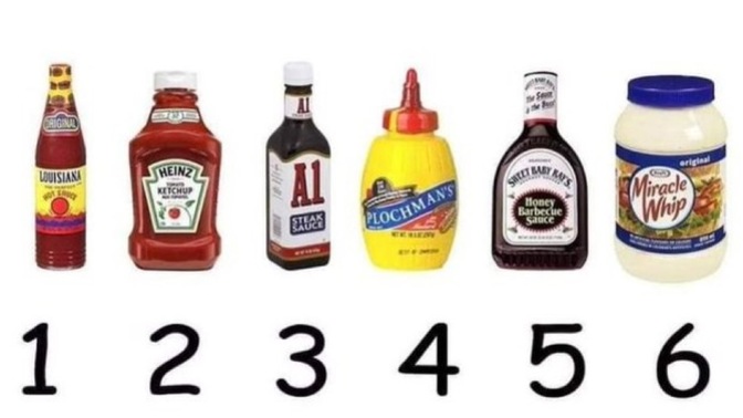 Which condiment do you eliminate?