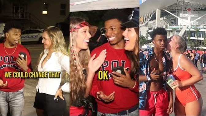9:55 in video is this considered cheating in a relationship girls? was something said to her off camera which made her do this you think?