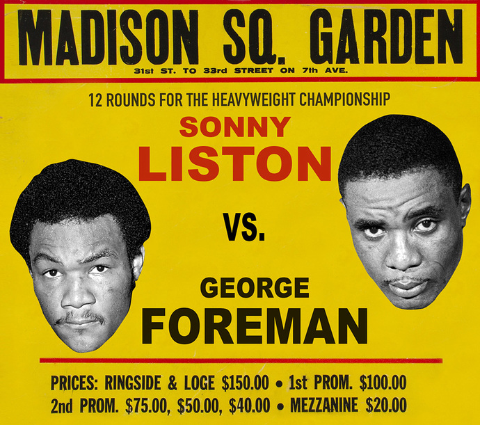 Who would win a hypothetical boxing match between 1958 Sonny Liston and 1973 George Foreman?
