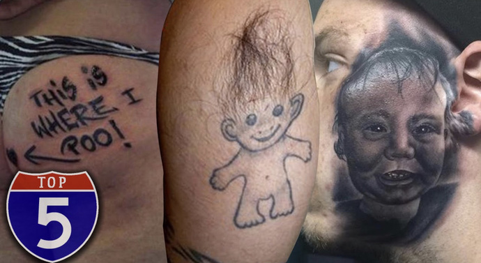 Where is the WORST location for a tattoo?