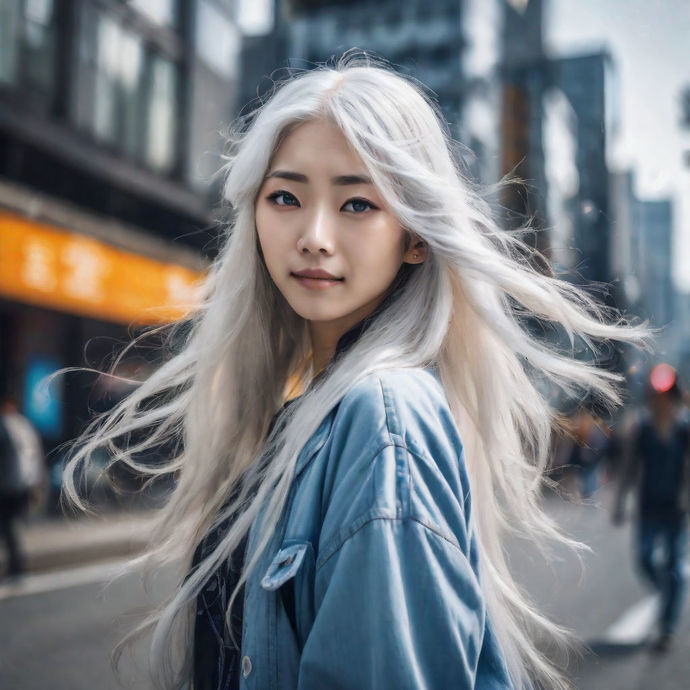 How do you feel about dyed white hair?