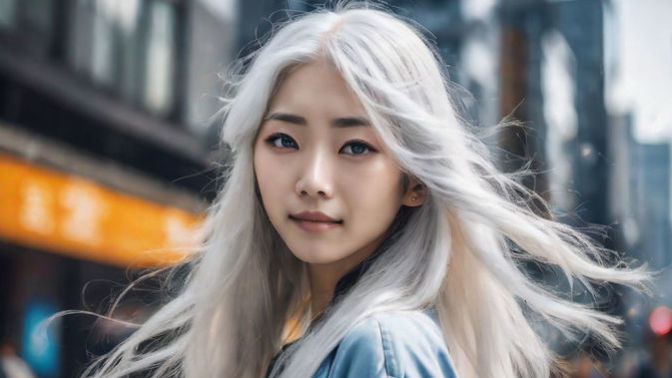 How do you feel about dyed white hair?