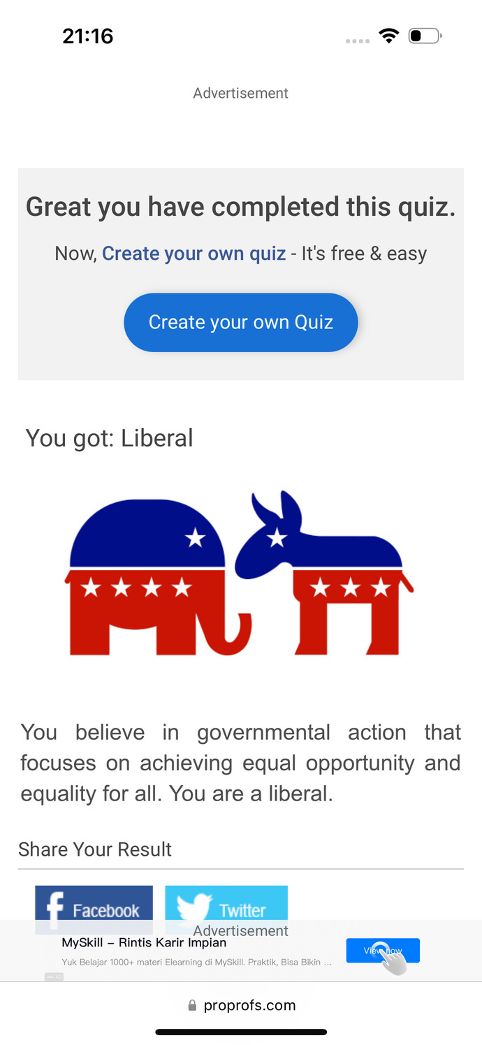 Would you consider yourself a Conservative? Liberal? Moderate? Or perhaps having other thoughts on the matter?