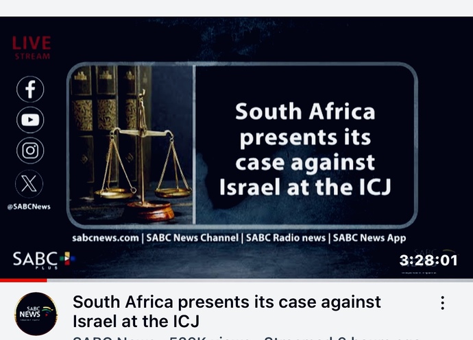 For those following the ICJ today, what do you think of the presentation so far?