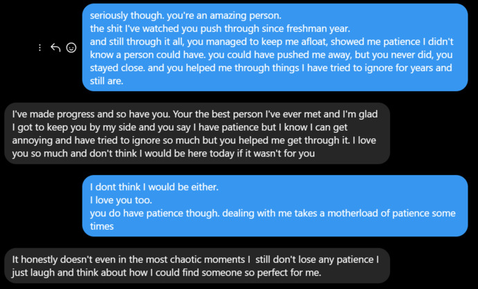 (conversation I had with my boyfriend)