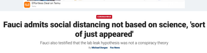Wait, what? Social distancing was a complete scam?
