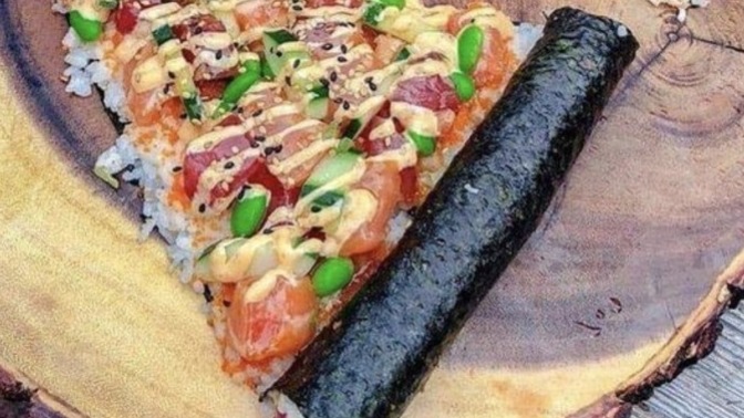 Cereal pizza or sushi pizza?