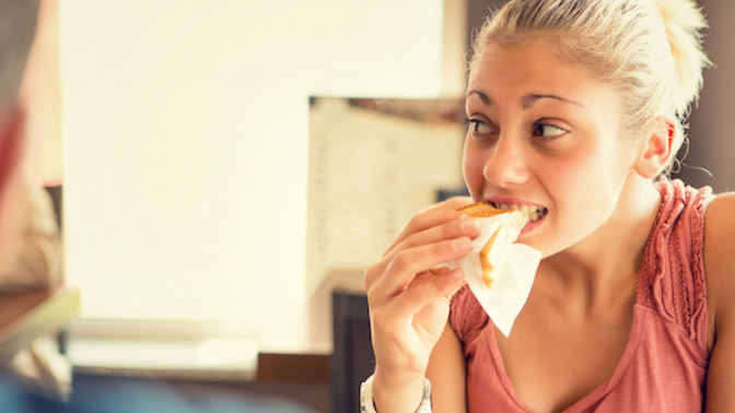 Anybody else have difficulty eating around people who aren't eating?