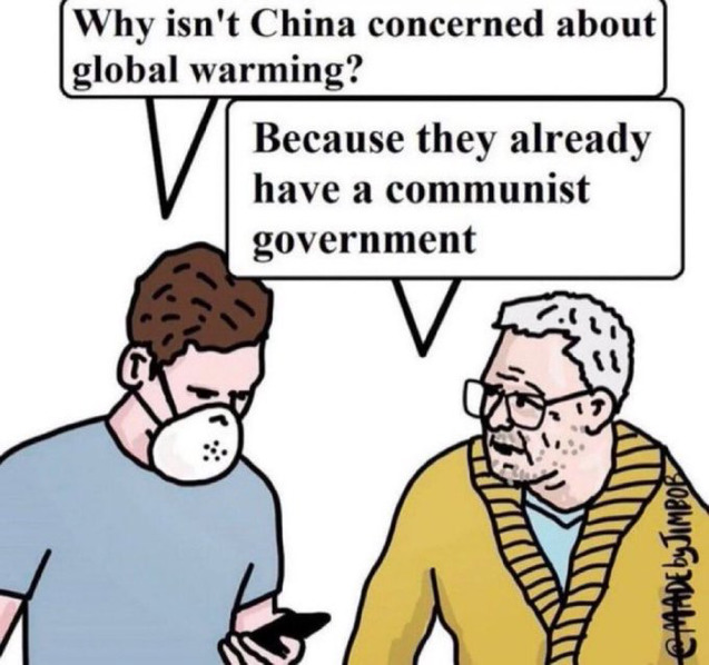 Have you ever noticed that these climate change lunatics are using everything made of fossil fuels while in the very act of condemning everyone else?
