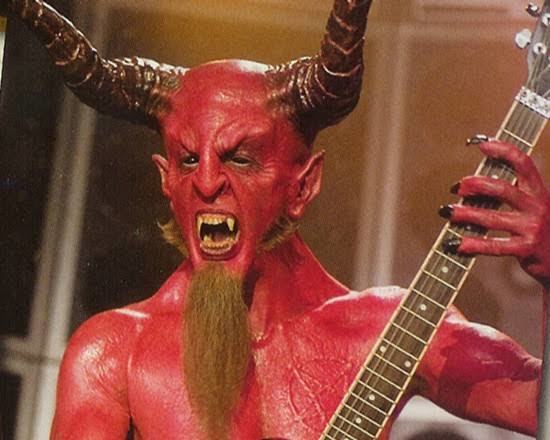Dave Grohl as Satan in a Tenacious D (Jack Black) music video