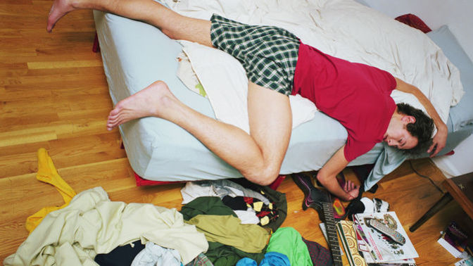 Why are men so comfortable living like slobs?
