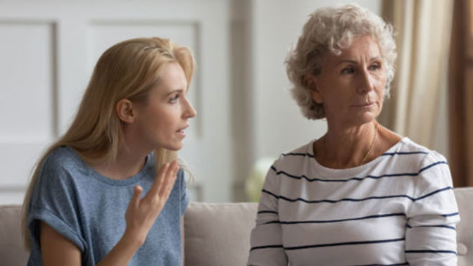 How can I help my mom and grandma get along with each other? They are always fighting and I can never get them stop?