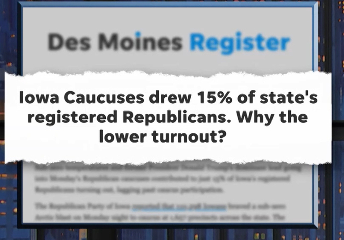 Is it a sign that only 15% of Republicans voted in Iowa?
