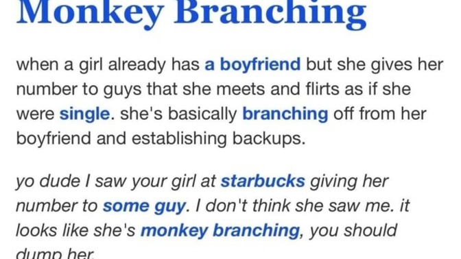 Monkey Branching. How many women out there do it?