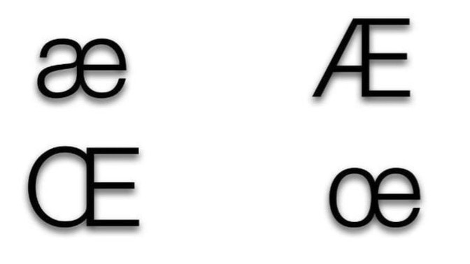 Should we use the letters æ and œ more in English?