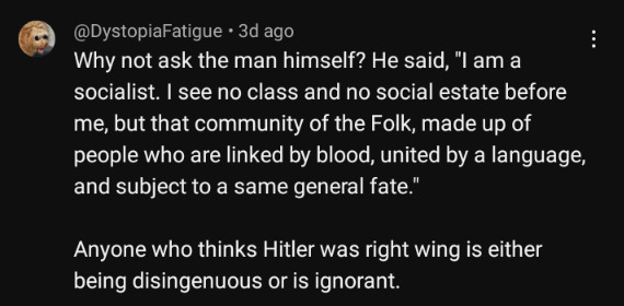 Is Hitler far right or far left to you?