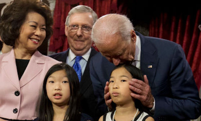Do you want Joe the hair sniffer who creep on girls as your president?