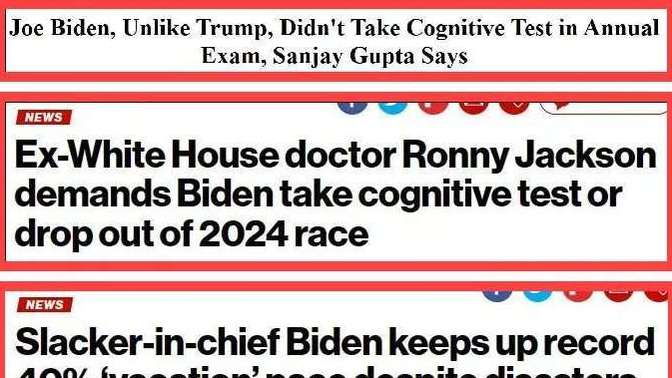 Why did Democrats DEMAND that President Trump take a cognitive test (and he did passing with flying colors) but REFUSE to demand that Biden takes one?