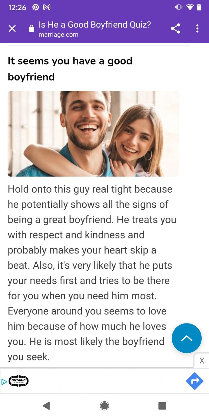 Girls, Do you have a good boyfriend? Guys, are you good boyfriends?