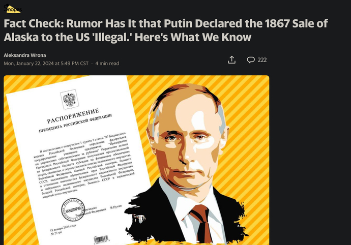 Uh, oh. How many Russia/Trump lovers gonna get on board with this?