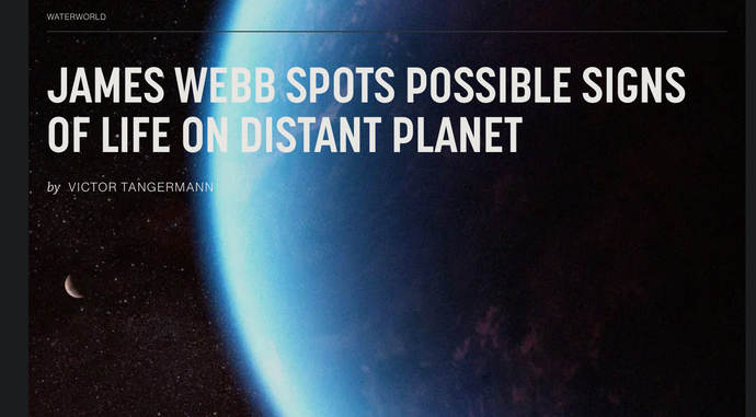 Did the James Webb telescope find life on another planet?