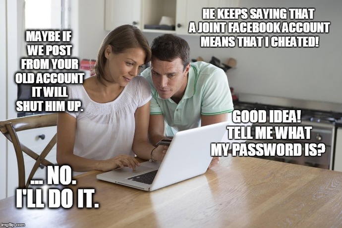 Do only insecure couples share social media accounts?