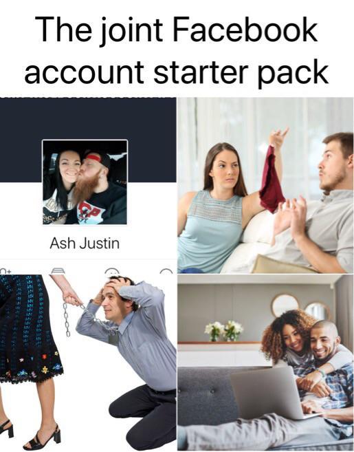 Do only insecure couples share social media accounts?