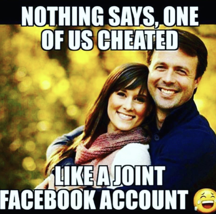 Do only insecure couples share social media accounts?