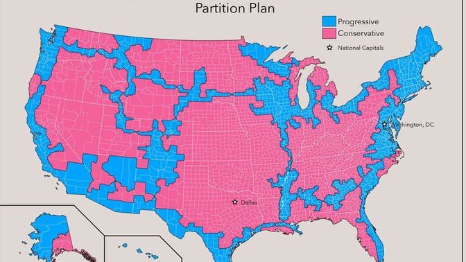 Should the USA separate into two countries?