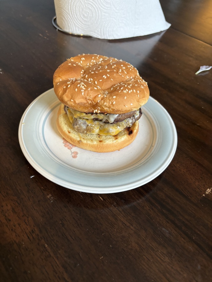 Does my burger look good?
