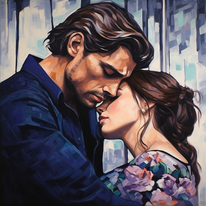 Why do men love putting their foreheads on your head and closing their eyes as if the world stopped around him?