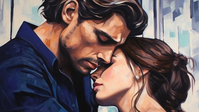 Why do men love putting their foreheads on your head and closing their eyes as if the world stopped around him?