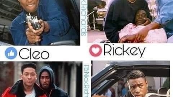 Which movie death was the saddest: Raheem (Juice), Caine (Menace II Society), Cleo (Set It Off), Ricky (Boyz N The Hood)?