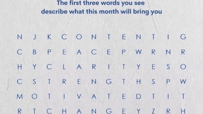 First 3 words for what this month will bring you?