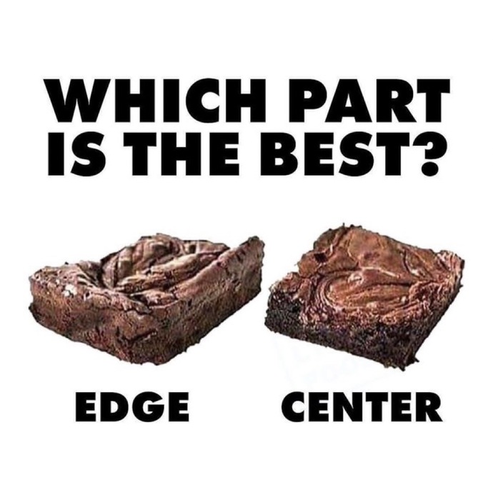 Which brownie team are you: edge or center?