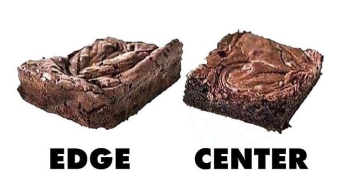 Which brownie team are you: edge or center?