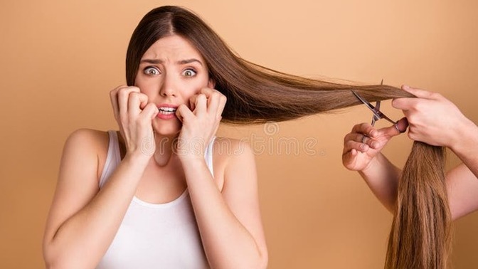 Girls, What would you do if your boyfriend cut your hair as a joke?