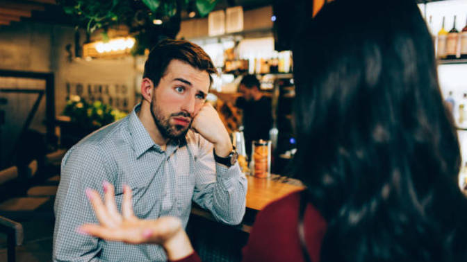 What would you do if you got trapped in a conversation with someone of the opposite sex at a bar (someone that you weren't interested in)?