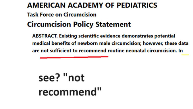 How would you explain the slight differences in interpreting circumcision data?