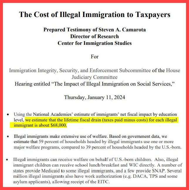 Why do the Biden and the Democrats lie and say that illegals make a positive economic contribution to America when studies show this is false?