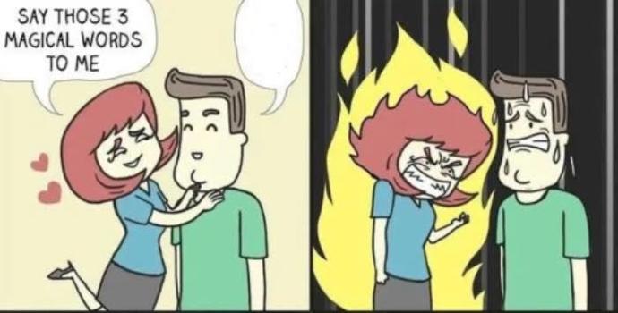 What would be your three magical words besides I love you?